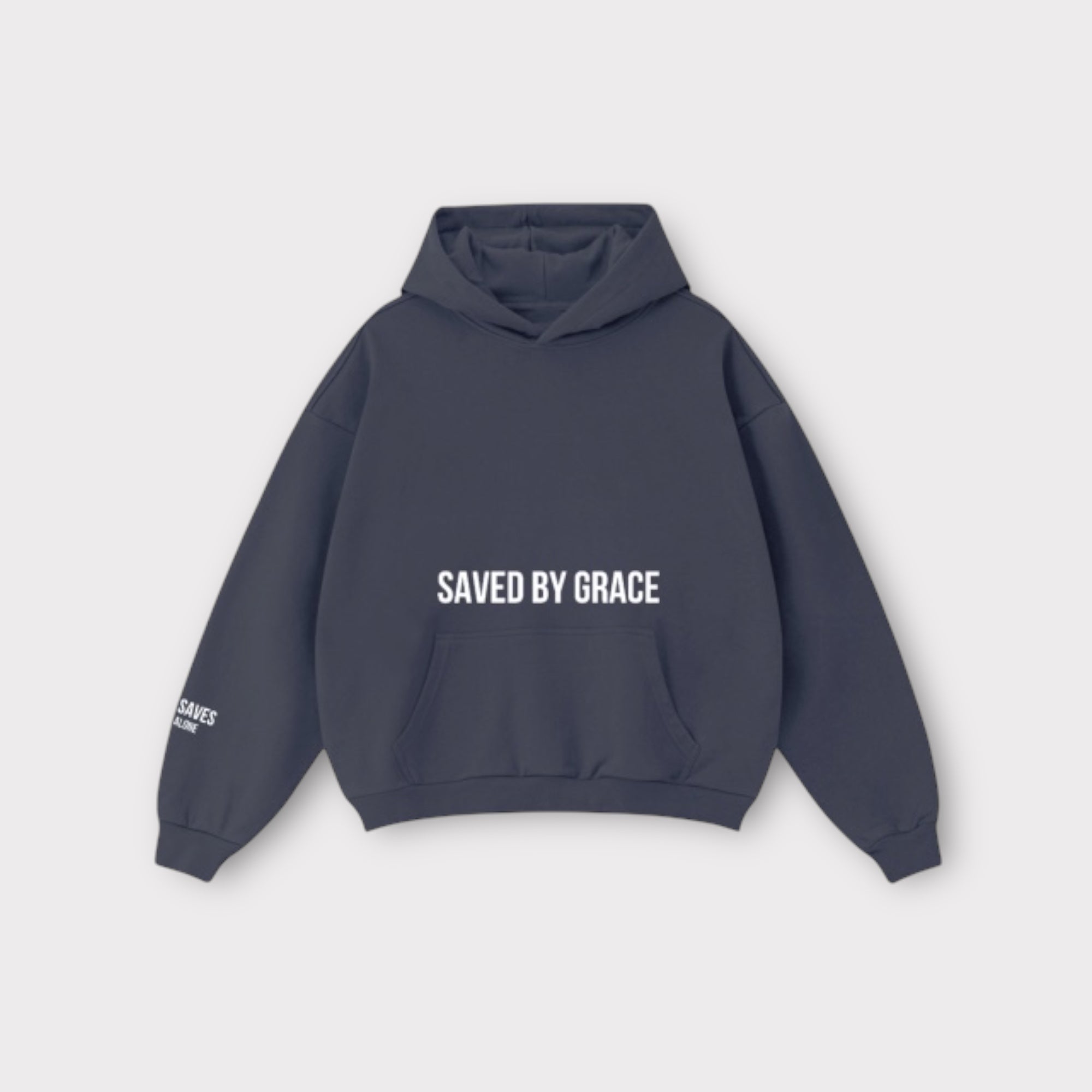 SAVED BY GRACE HOODIE | CHARCOAL GRAY