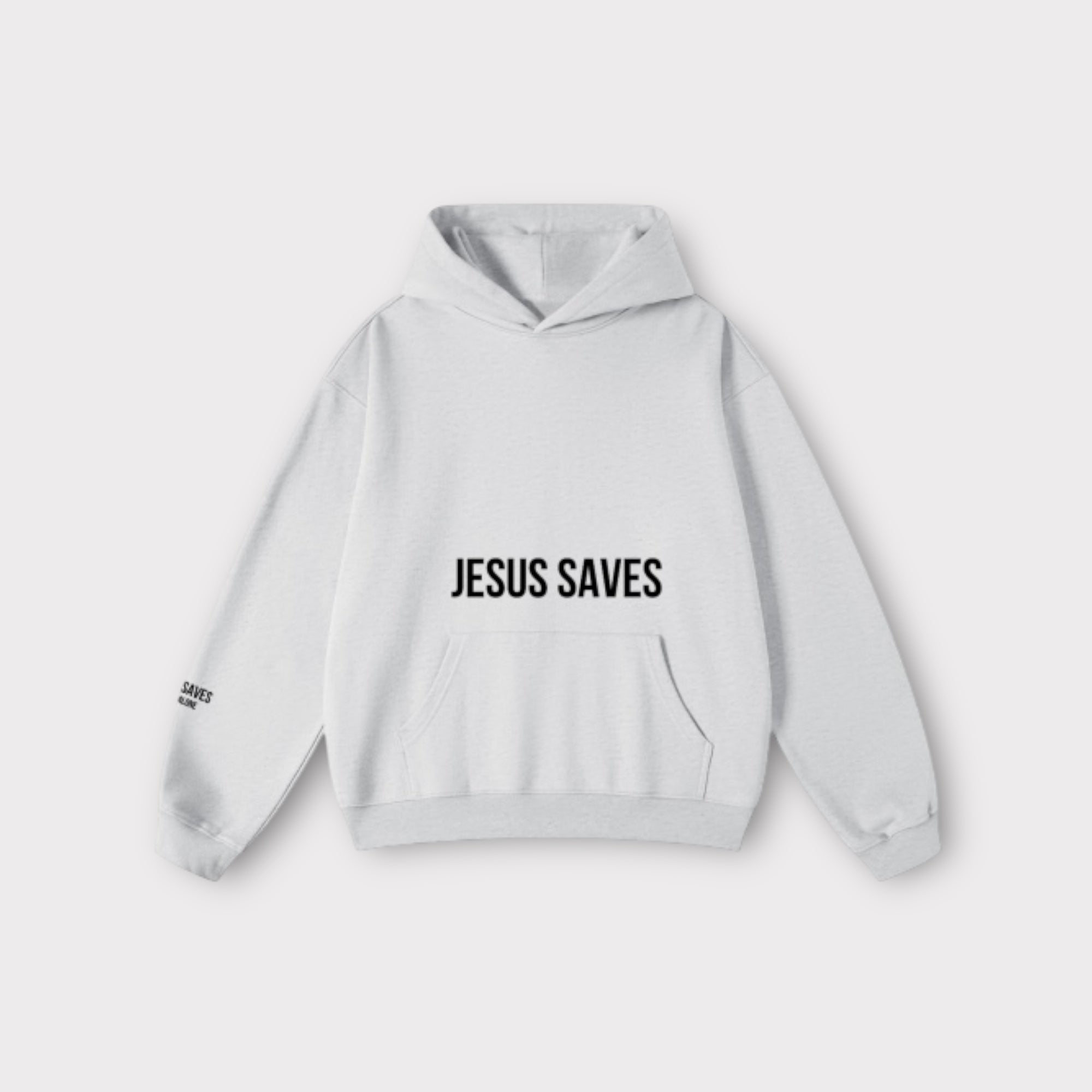 JESUS SAVES X CHRIST ALONE HOODIE | TOOTH WHITE