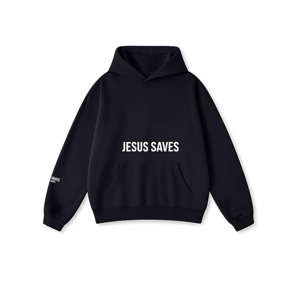JESUS SAVES HOODIE | BLACK