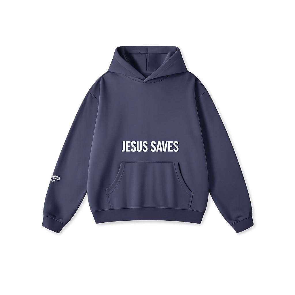 JESUS SAVES HOODIE | CHARCOAL